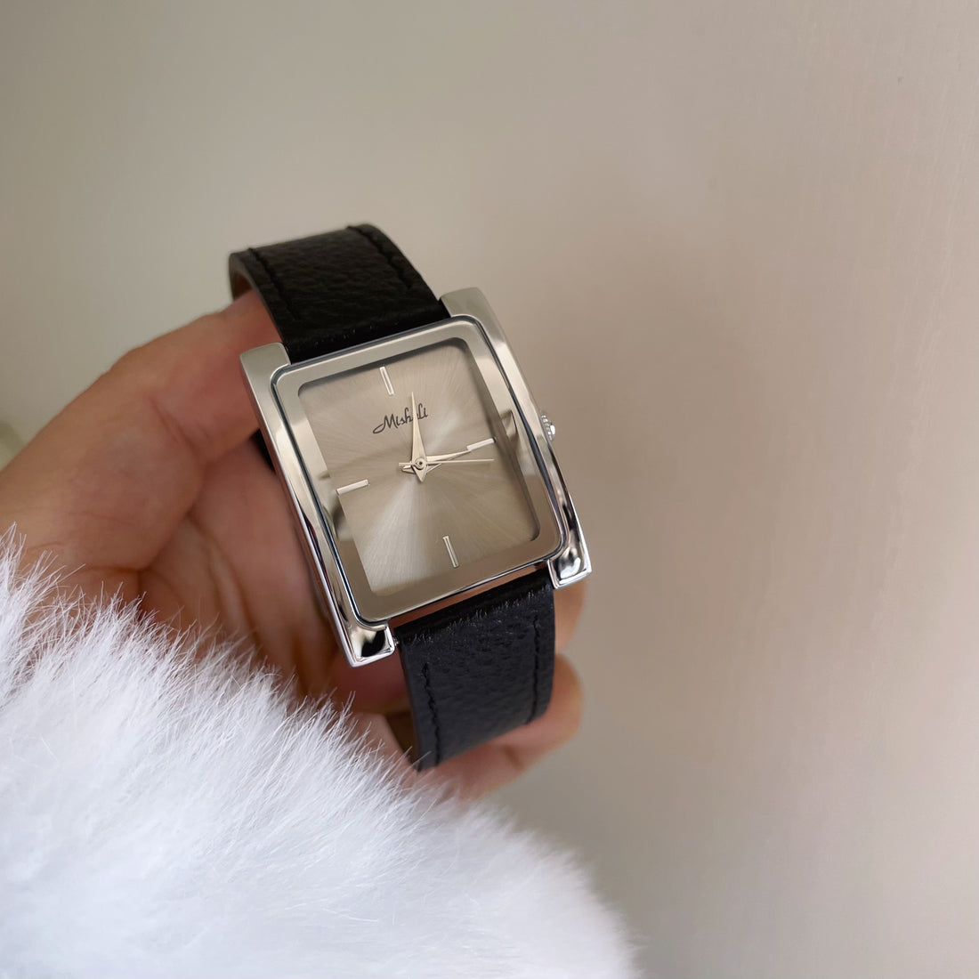 Jameson Square Leather Watch [UK6IT04P]