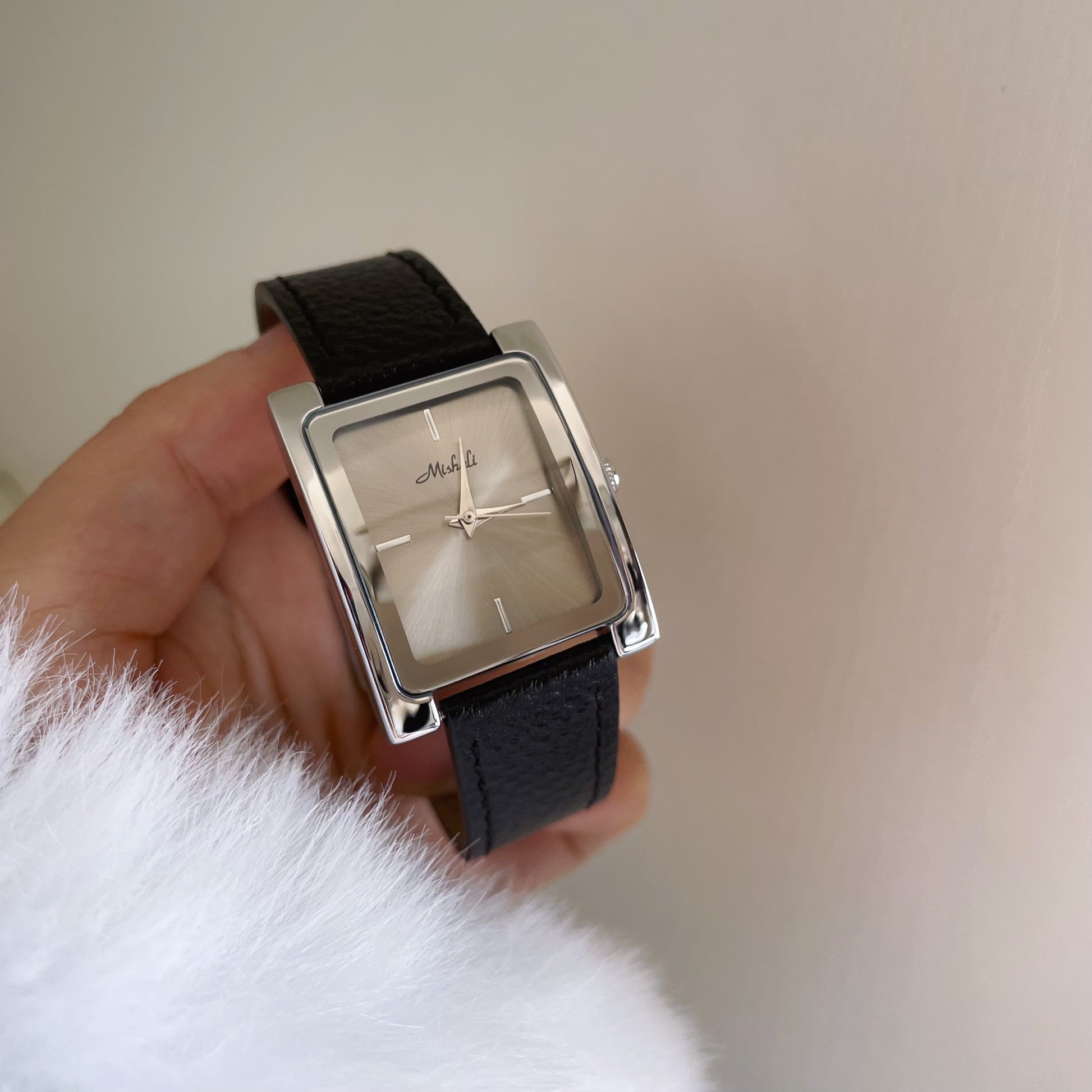 Jameson Square Leather Watch [UK6IT04P]