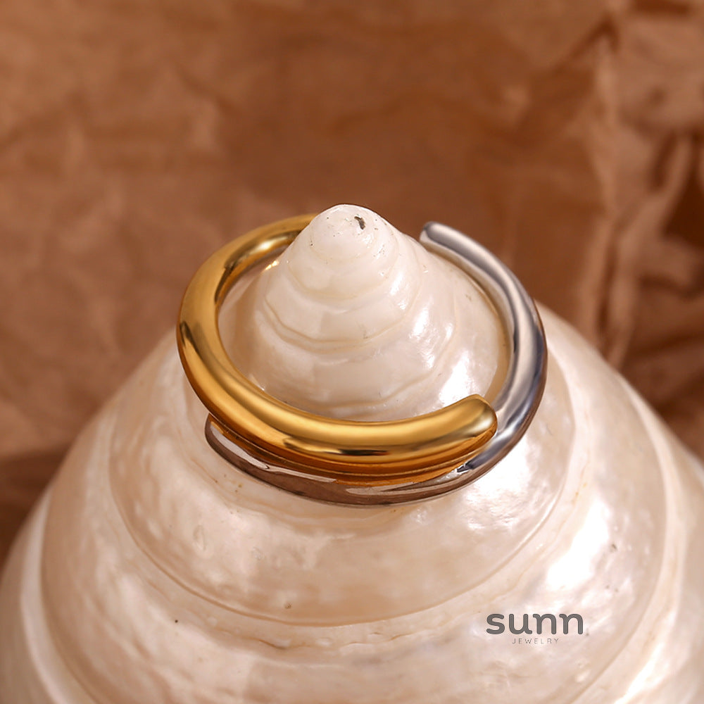 Jamia Two-Tone Intertwined Bracelet [9J68V9V7]