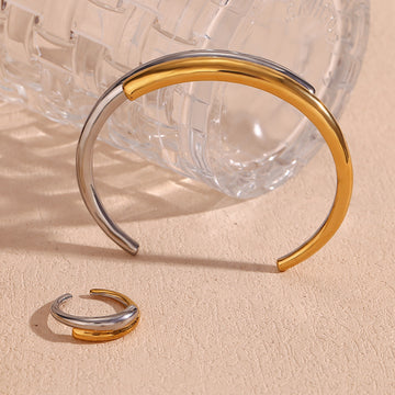 Jamia Two-Tone Intertwined Bracelet [QVY7Q6R8]