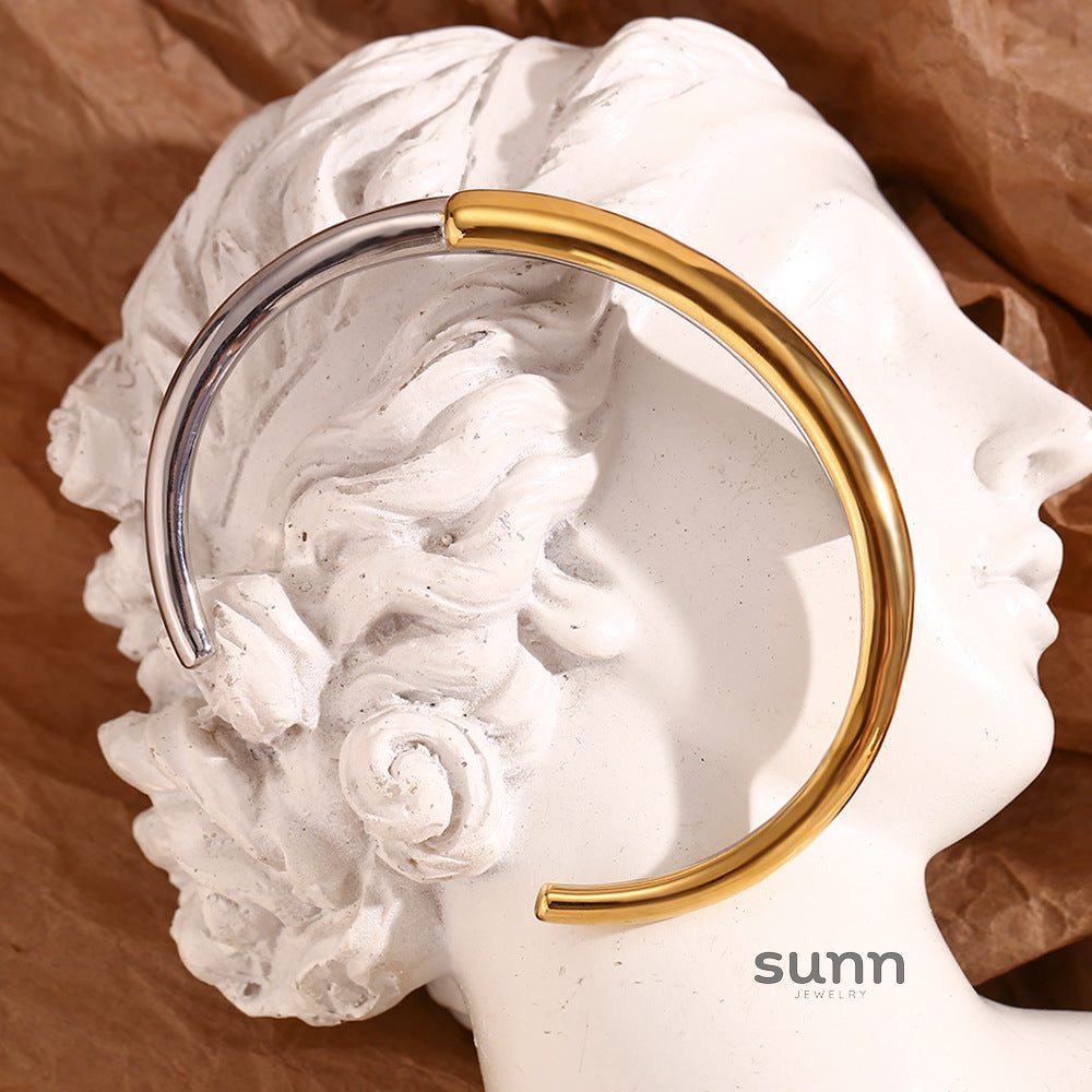 Jamia Two-Tone Intertwined Bracelet [C7XA0Z7P]