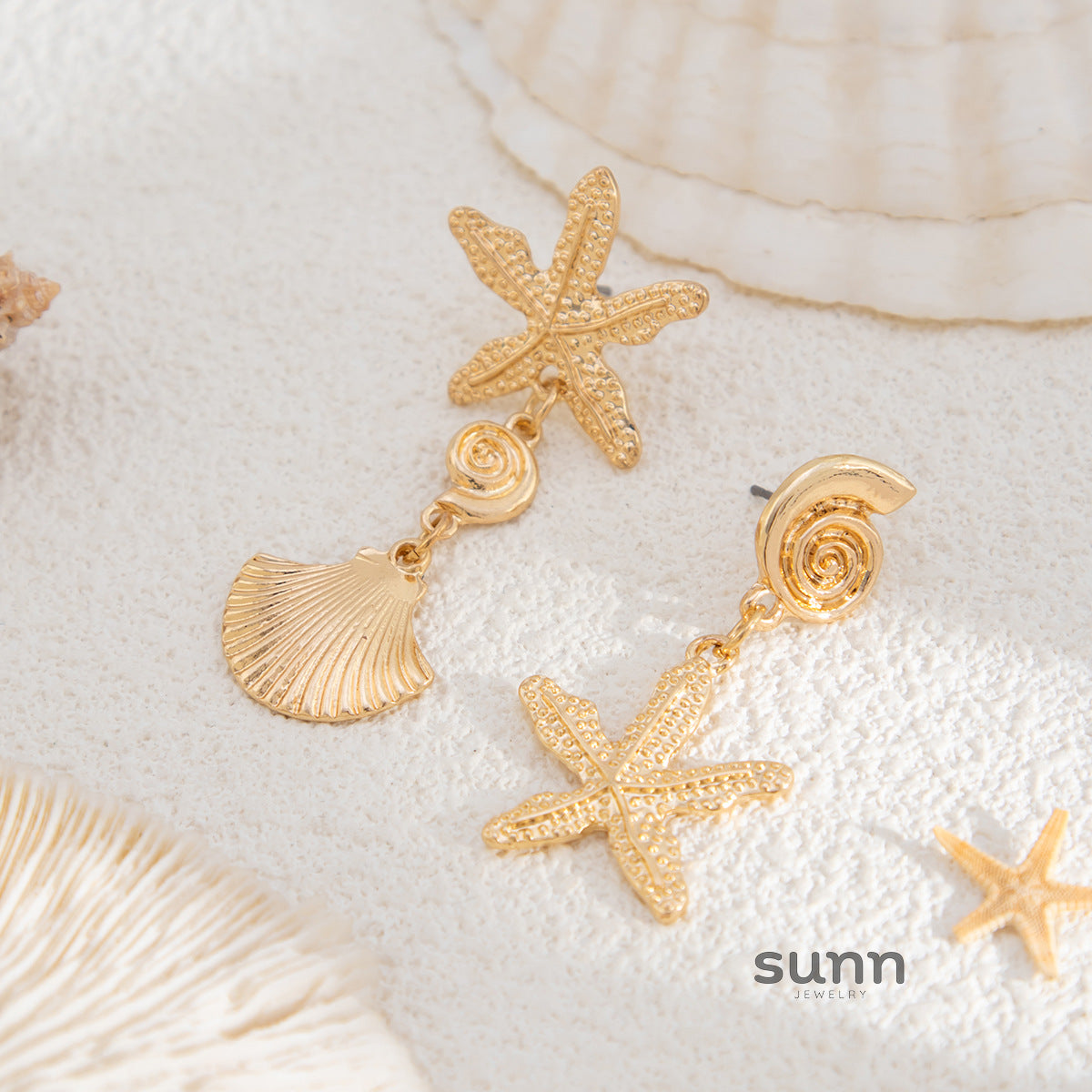 Jamilah Ocean Charm Tassel Earrings [RER7XQC0]
