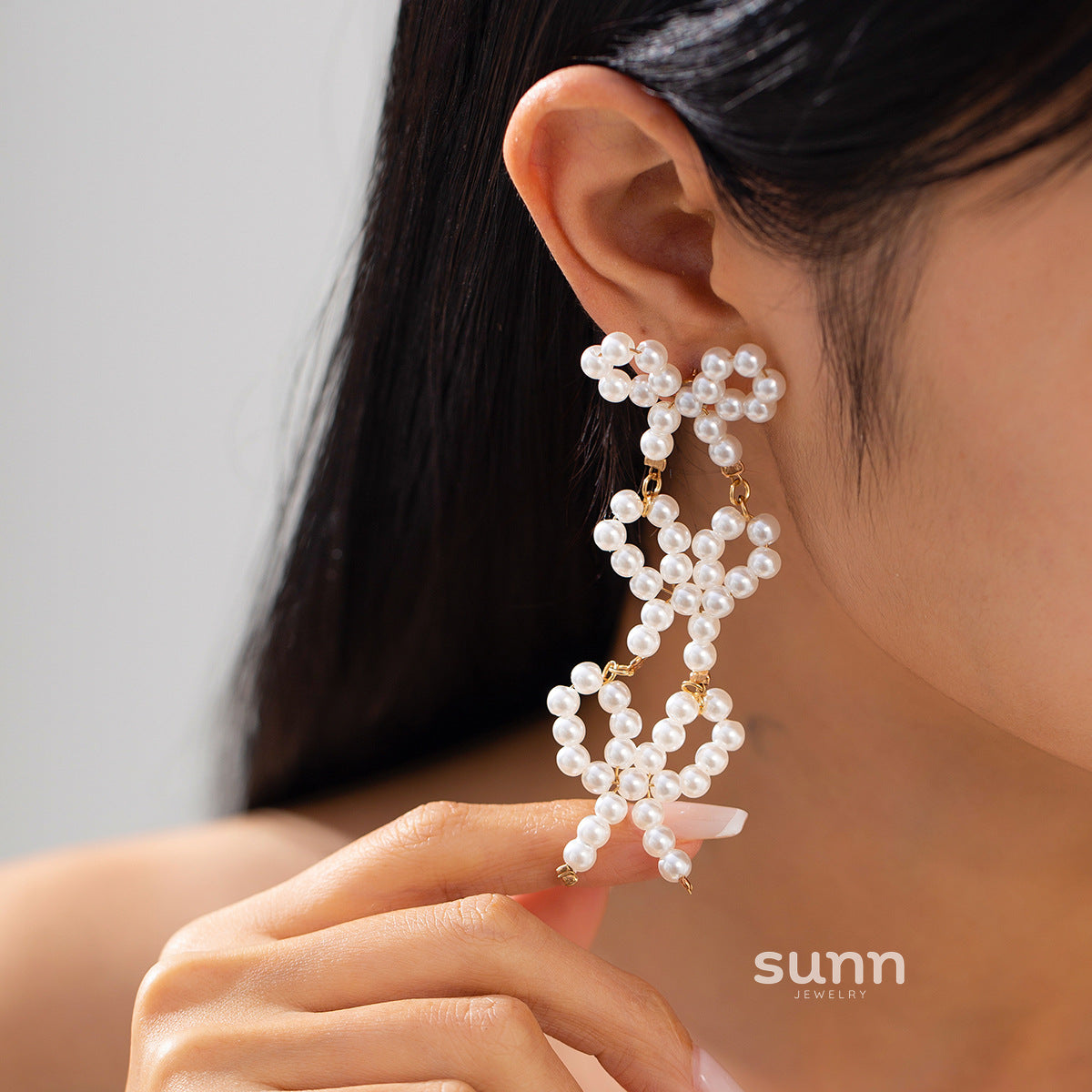 Jamilah Ocean Charm Tassel Earrings [Y1HKL085]