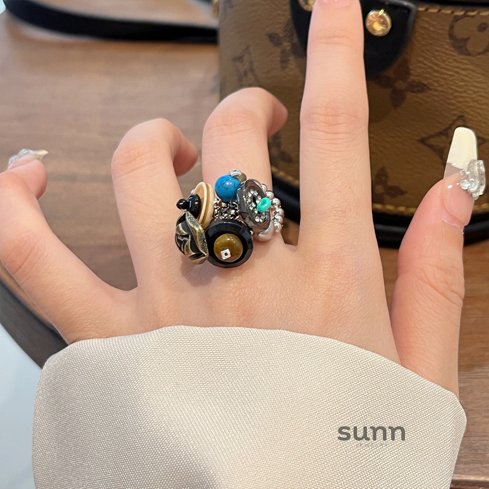 Jamileth Beaded Shell Ring [HJQAH5A5]