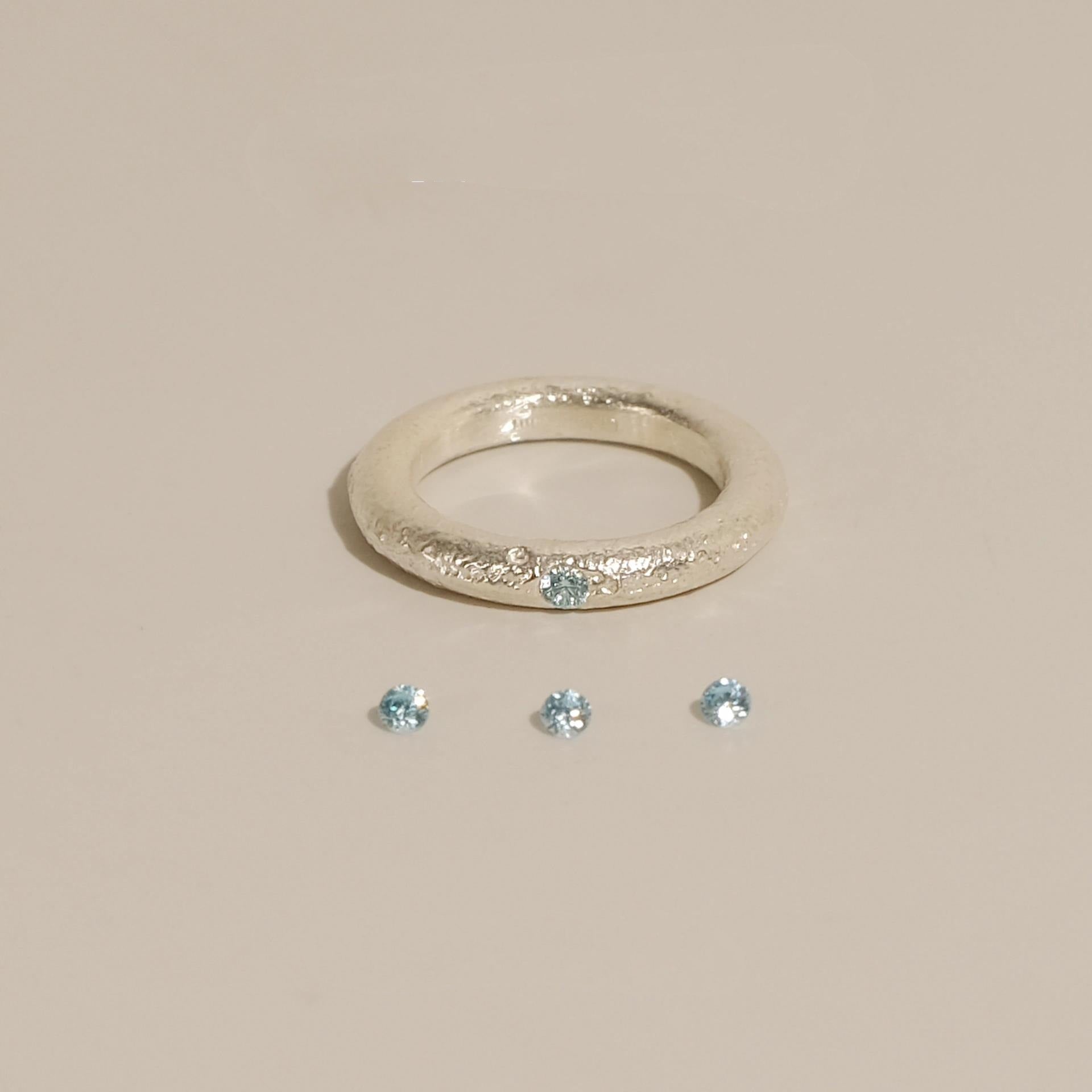 Jamya Sterling Aquamarine Ring [G44X5889]