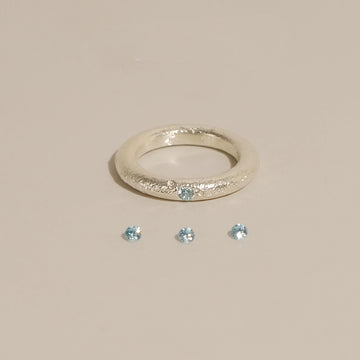 Jamya Sterling Aquamarine Ring [G44X5889]