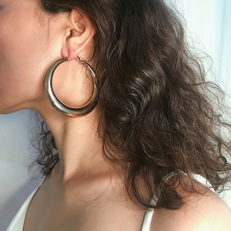 Jamyah Oval Hoop Earrings