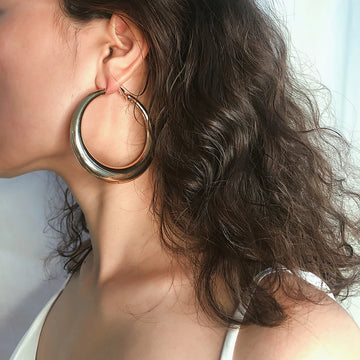 Jamyah Oval Hoop Earrings