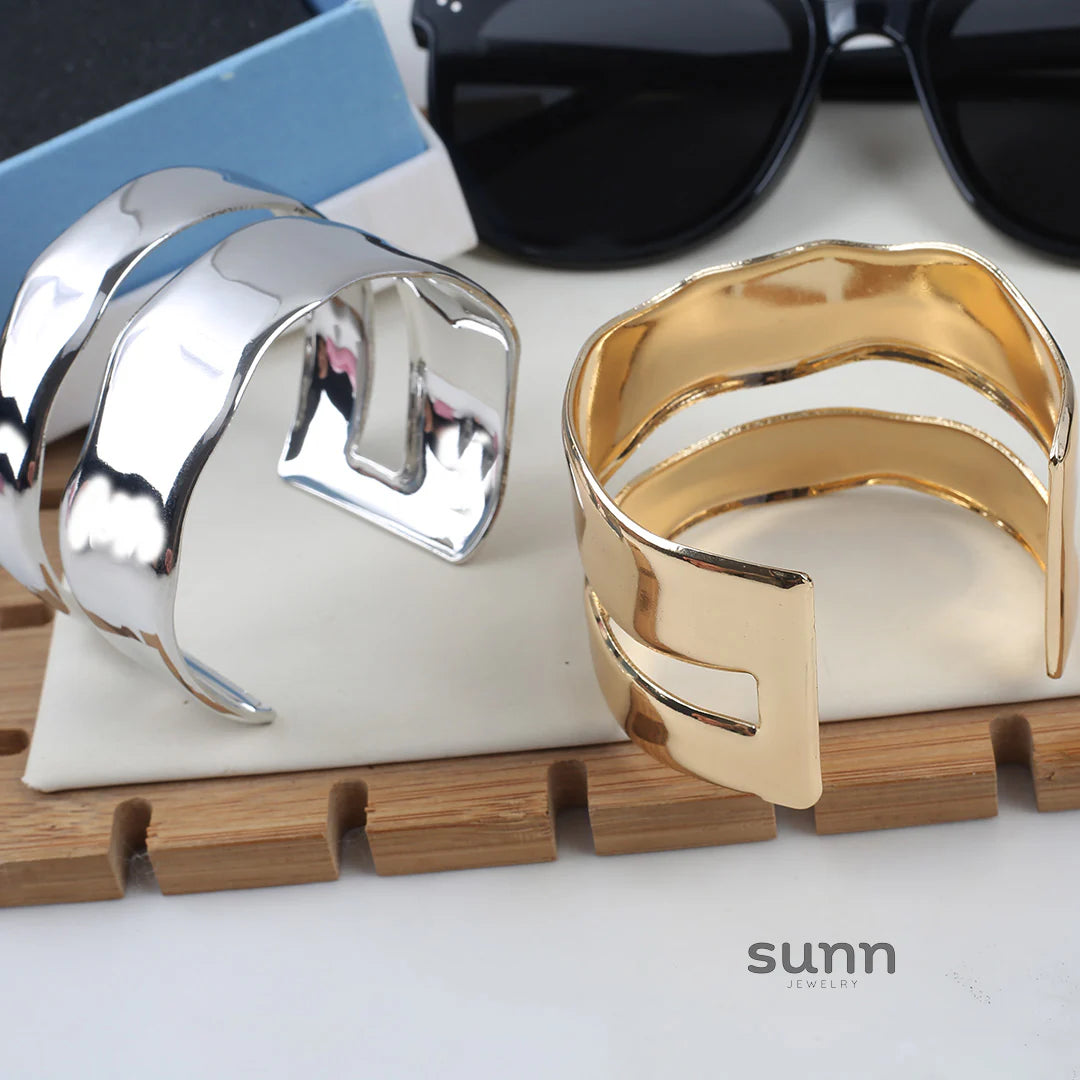 Janay Layered Wave Bracelets