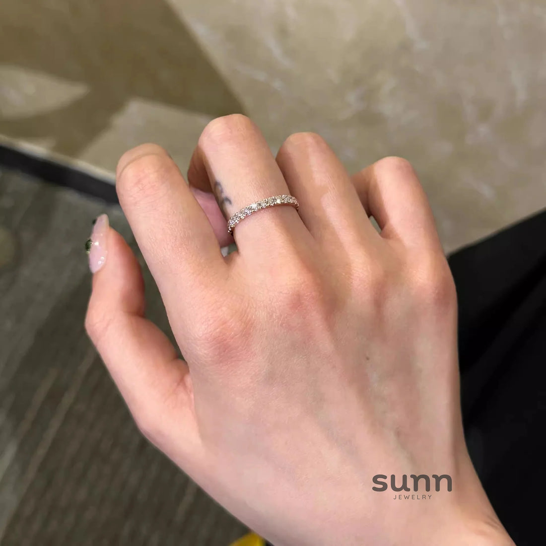 Janayah Pave Band Ring