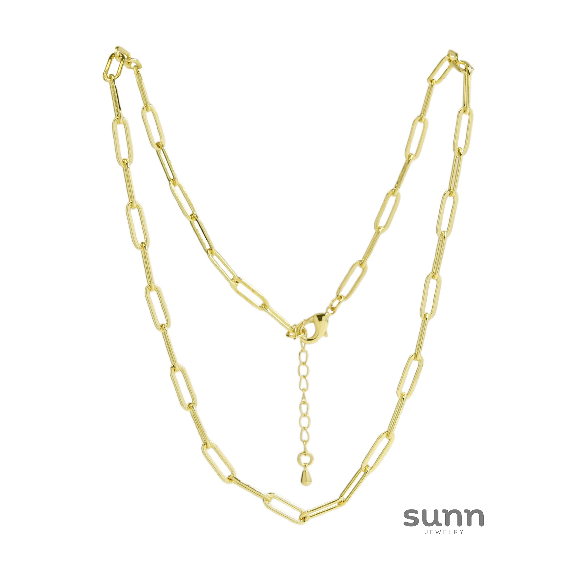 Janessa Gold Paperclip Necklace [COBQKWJJ]