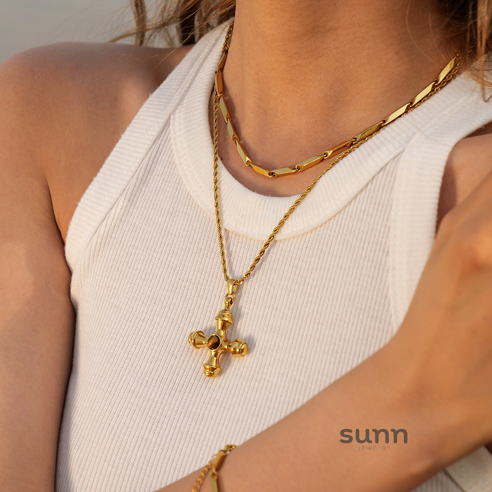 Jania Ins Gold Charm Necklace [ZANYVI2Y]