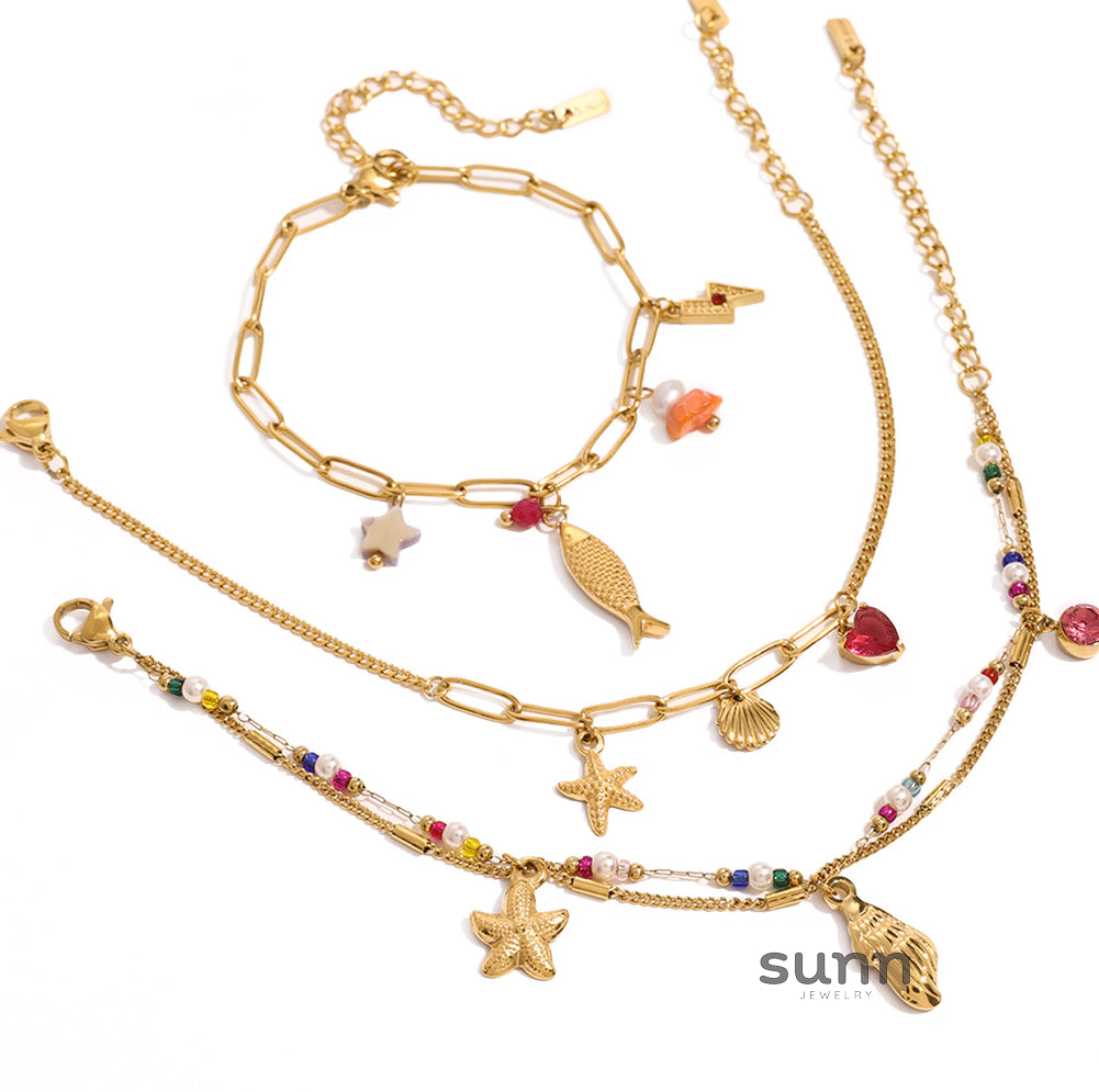 Janice Ocean Charm Bracelet [IP86LAKW]