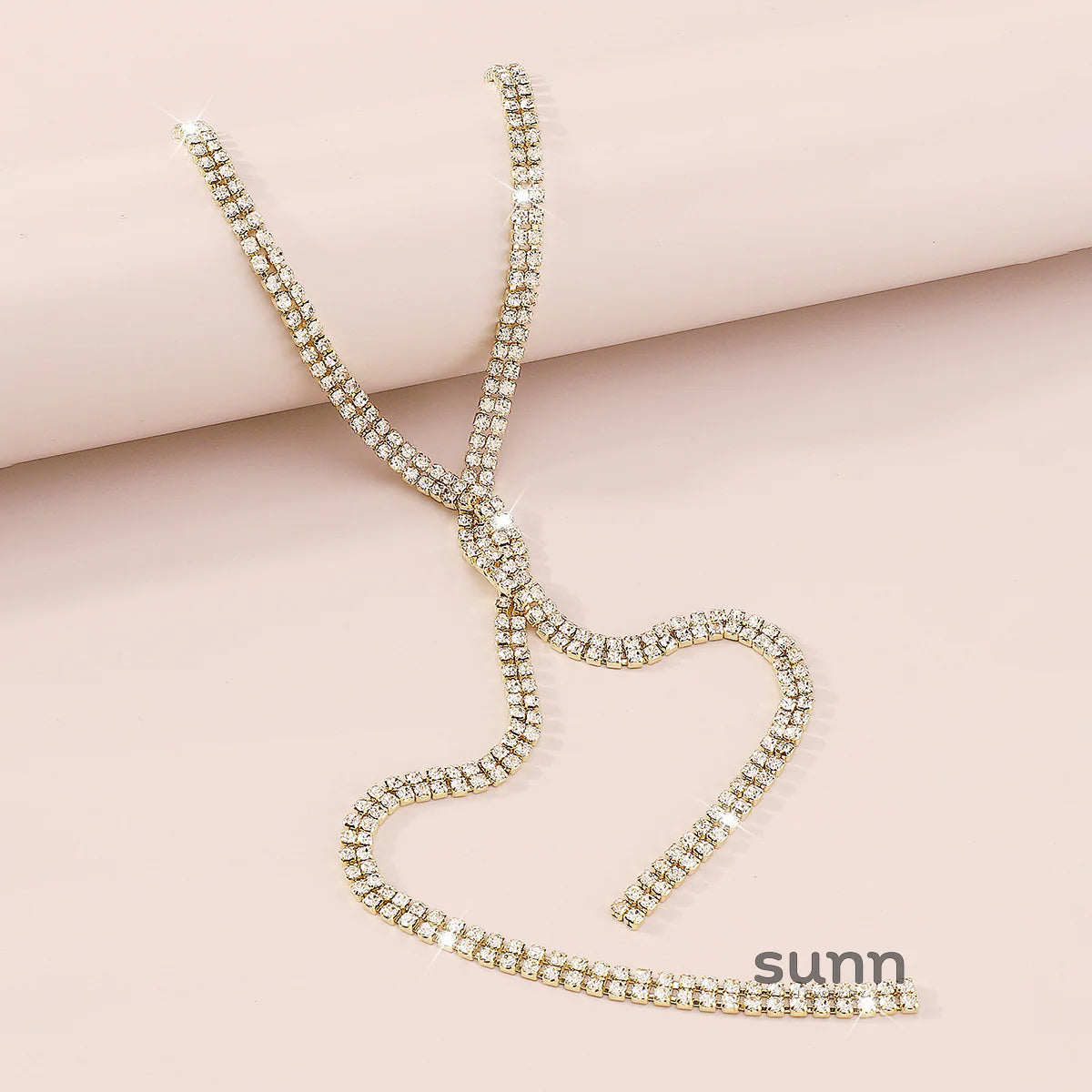 Janie Double-Row Rhinestone Back Chain