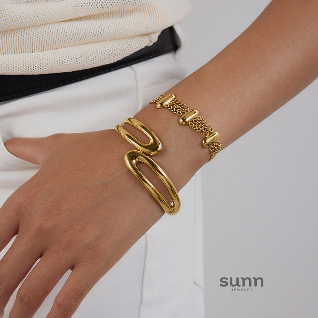 Jannah Oval Gold Bracelet [WPMIQ0MH]