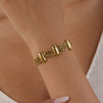 Jannah Oval Gold Bracelet [WPMIQ0MH]