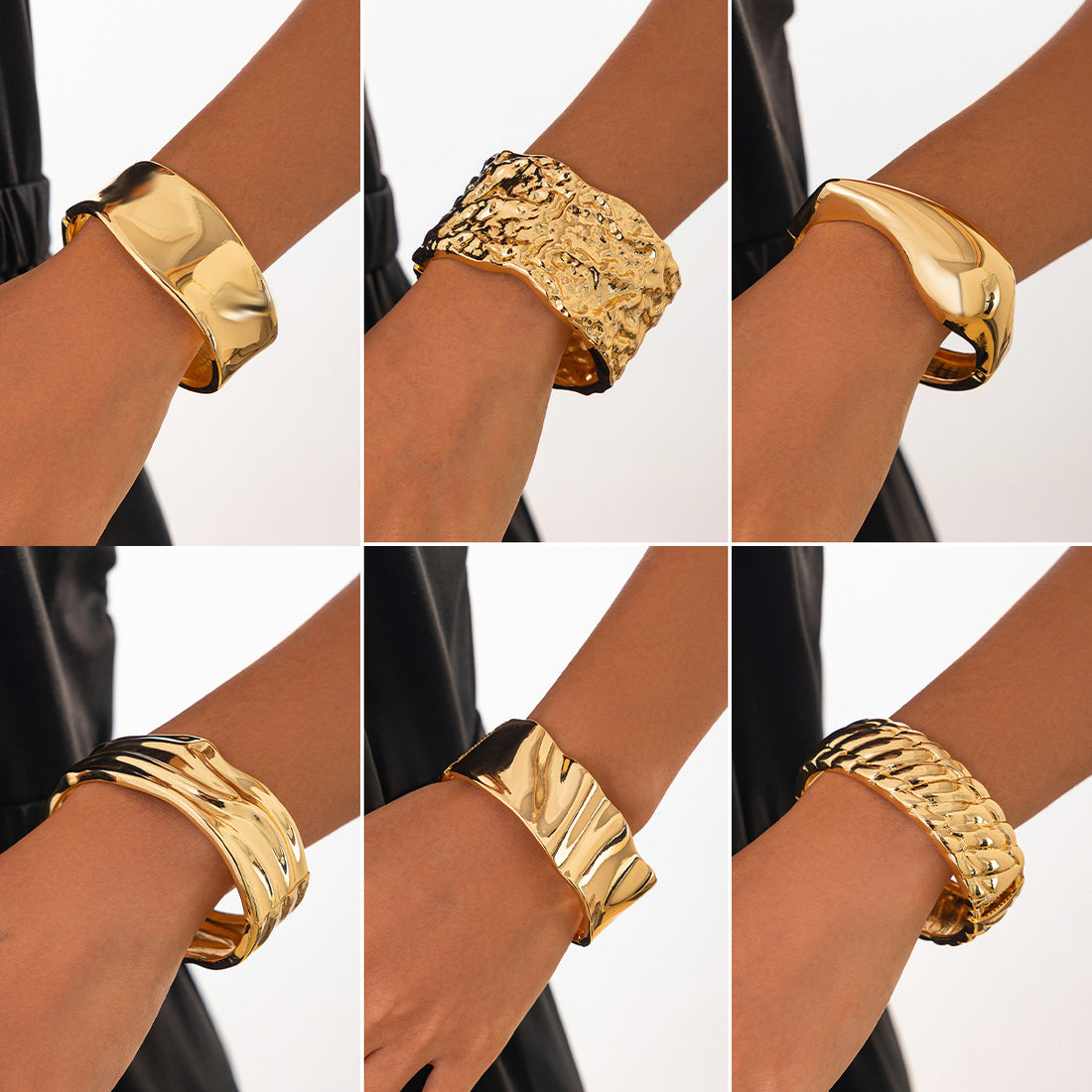 Janney Liquid Metal Cuff Bracelet [97I6WVEL]