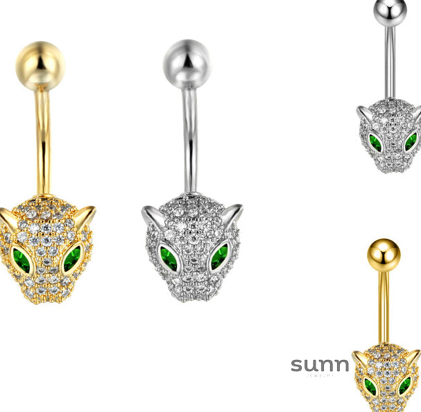 Janyla Butterfly Leopard Navel Ring [DJ2SHJHI]
