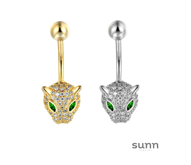 Janyla Butterfly Leopard Navel Ring [BWM65CXG]