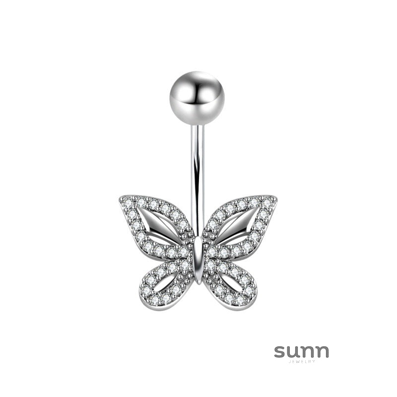 Janyla Butterfly Leopard Navel Ring [OEM5XKCN]