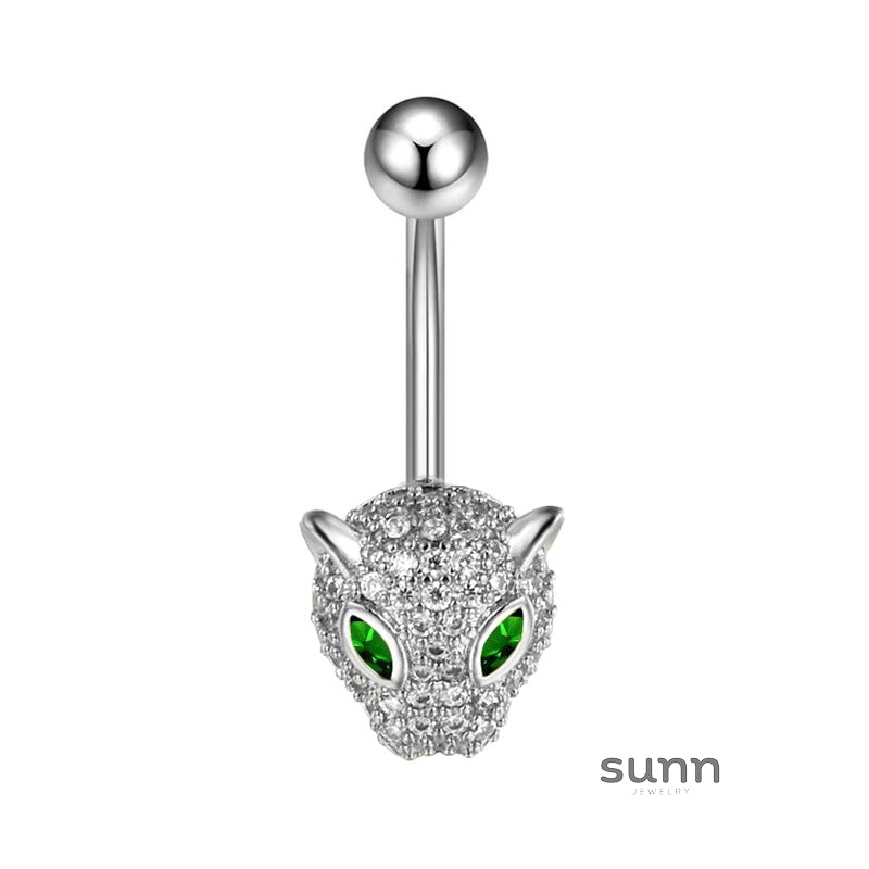 Janyla Butterfly Leopard Navel Ring [RLQ3EIYL]