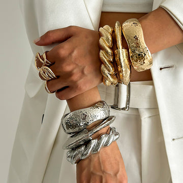 Janylah Liquid Metal Bracelet [T4F0X9N1]