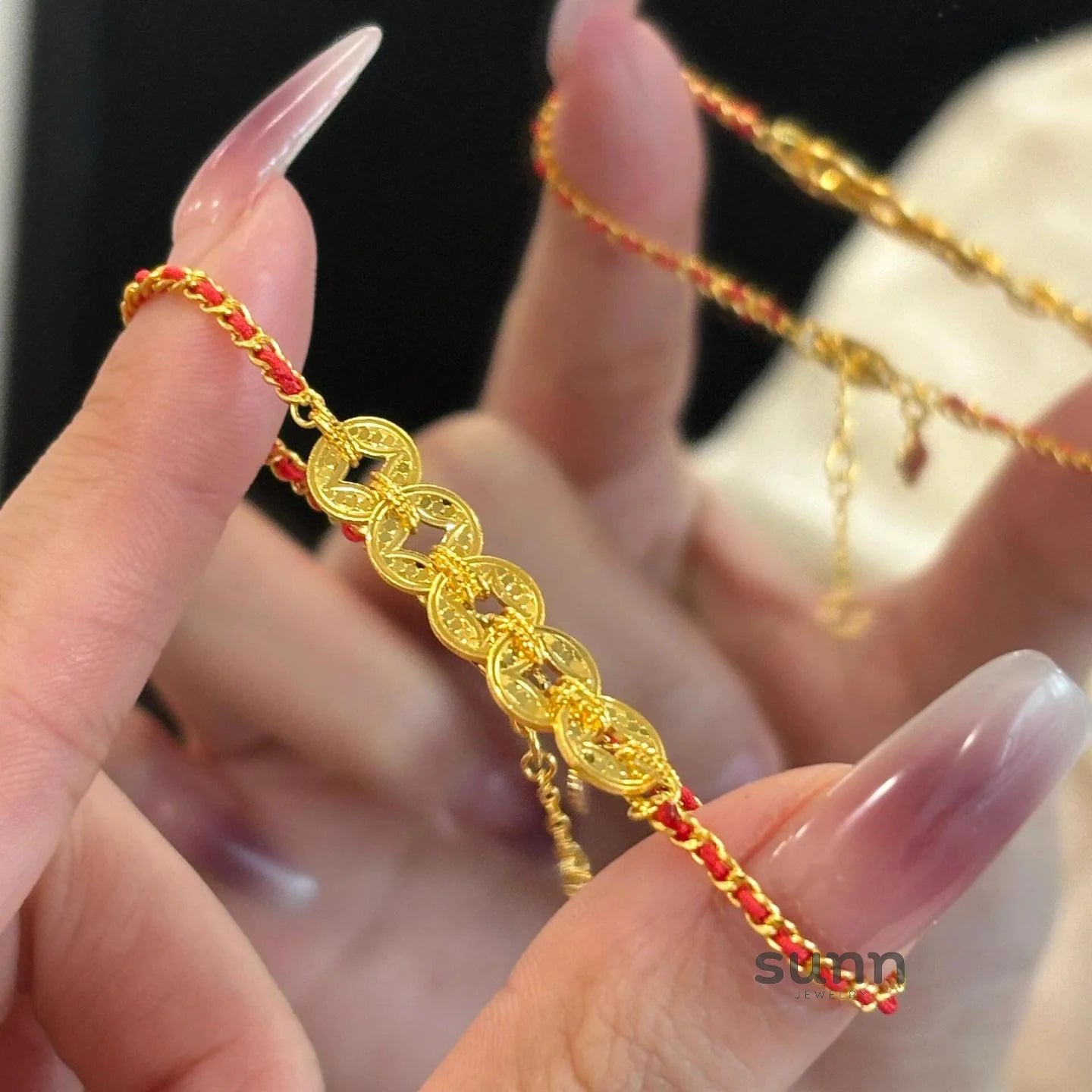 Janylah Lucky Red String Bracelet