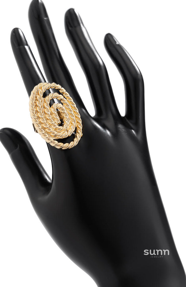 Janylah Sculptural Open Ring [KXV1DAXY]