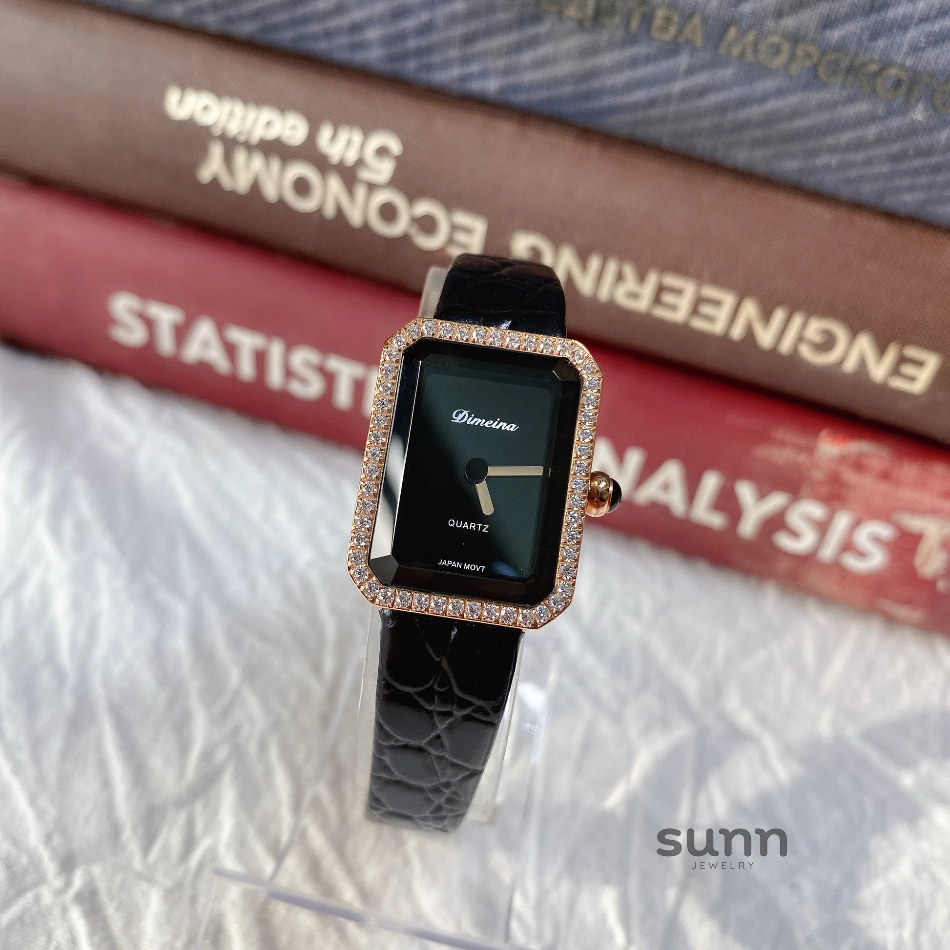 Jariyah Petite Square Croc Watch