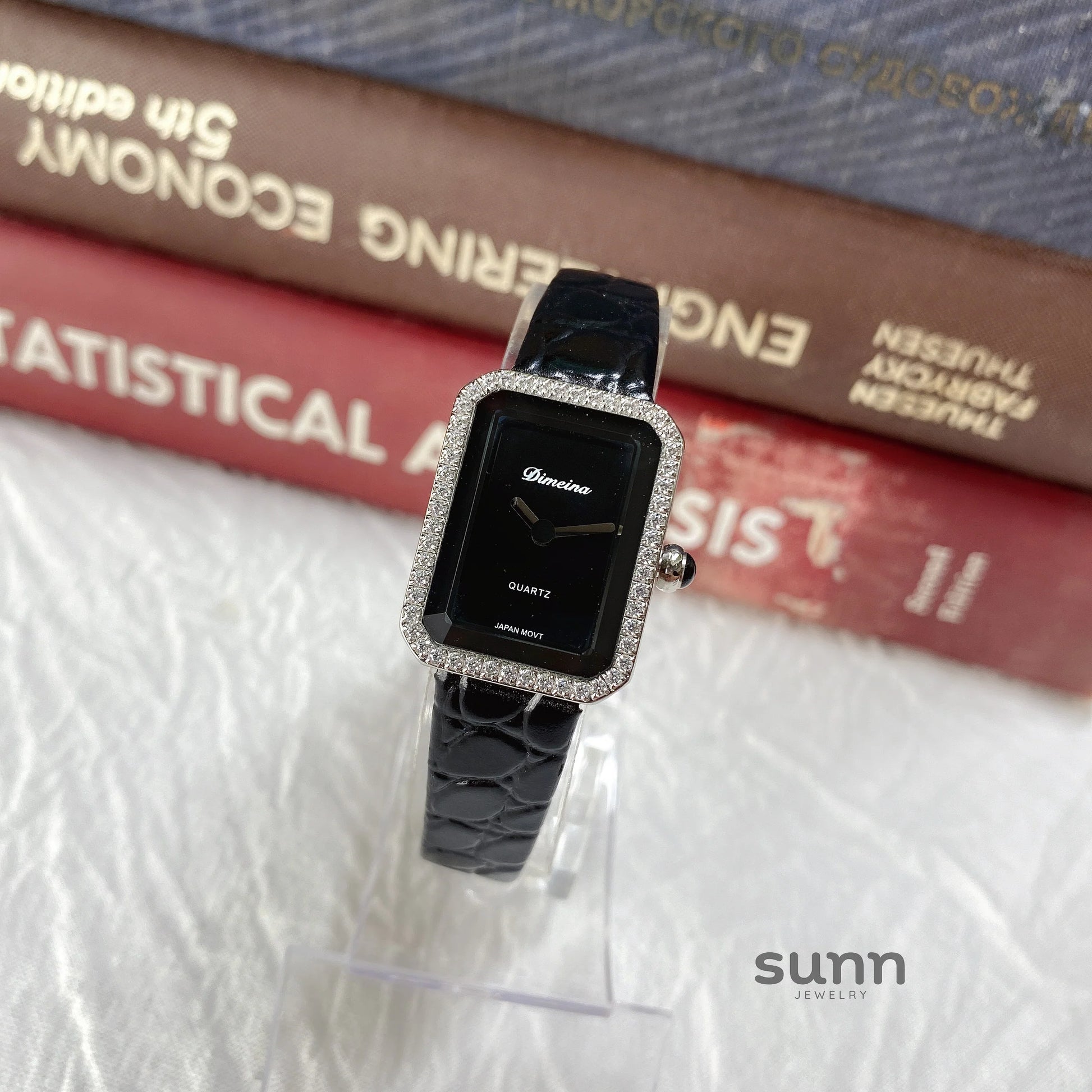 Jariyah Petite Square Croc Watch
