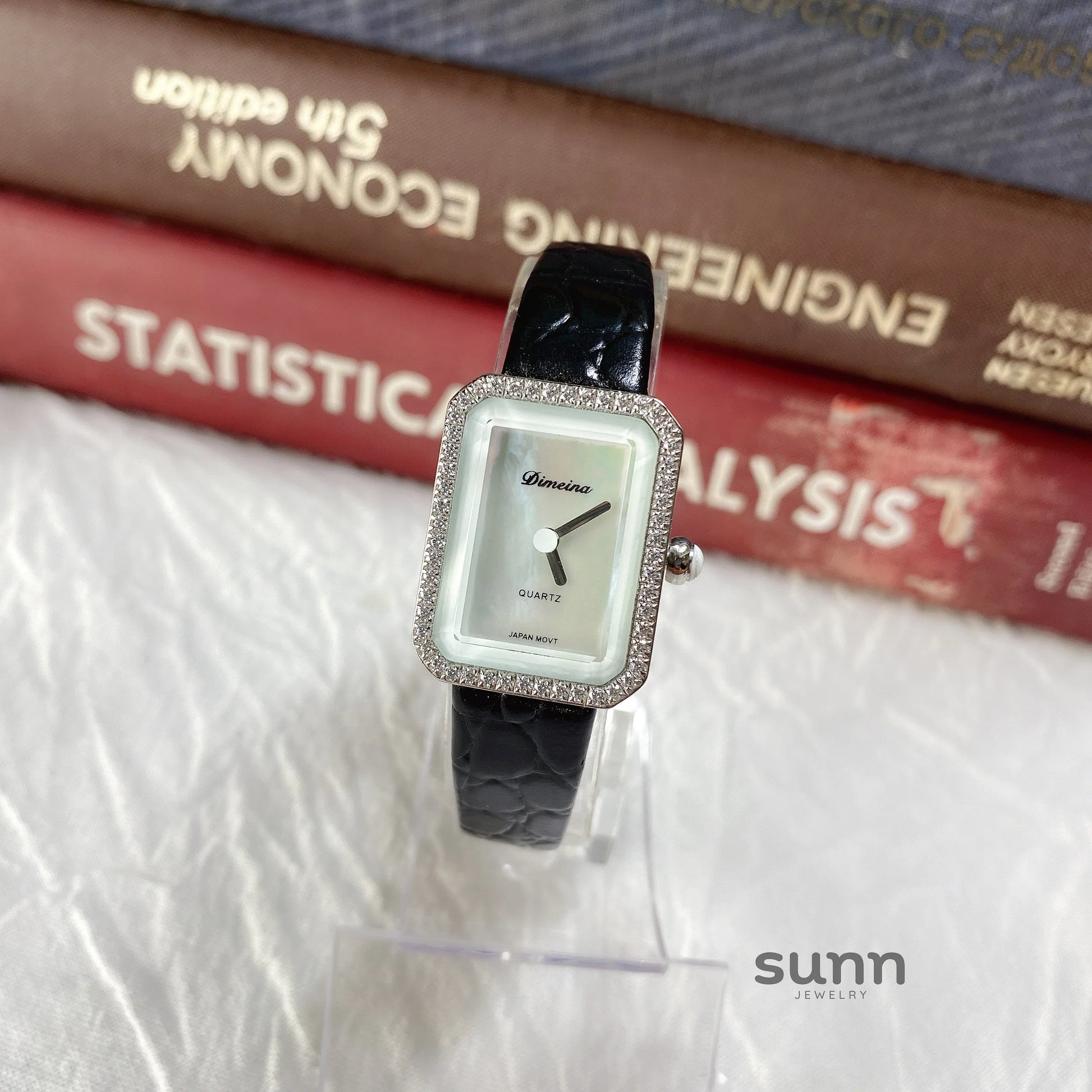 Jariyah Petite Square Croc Watch