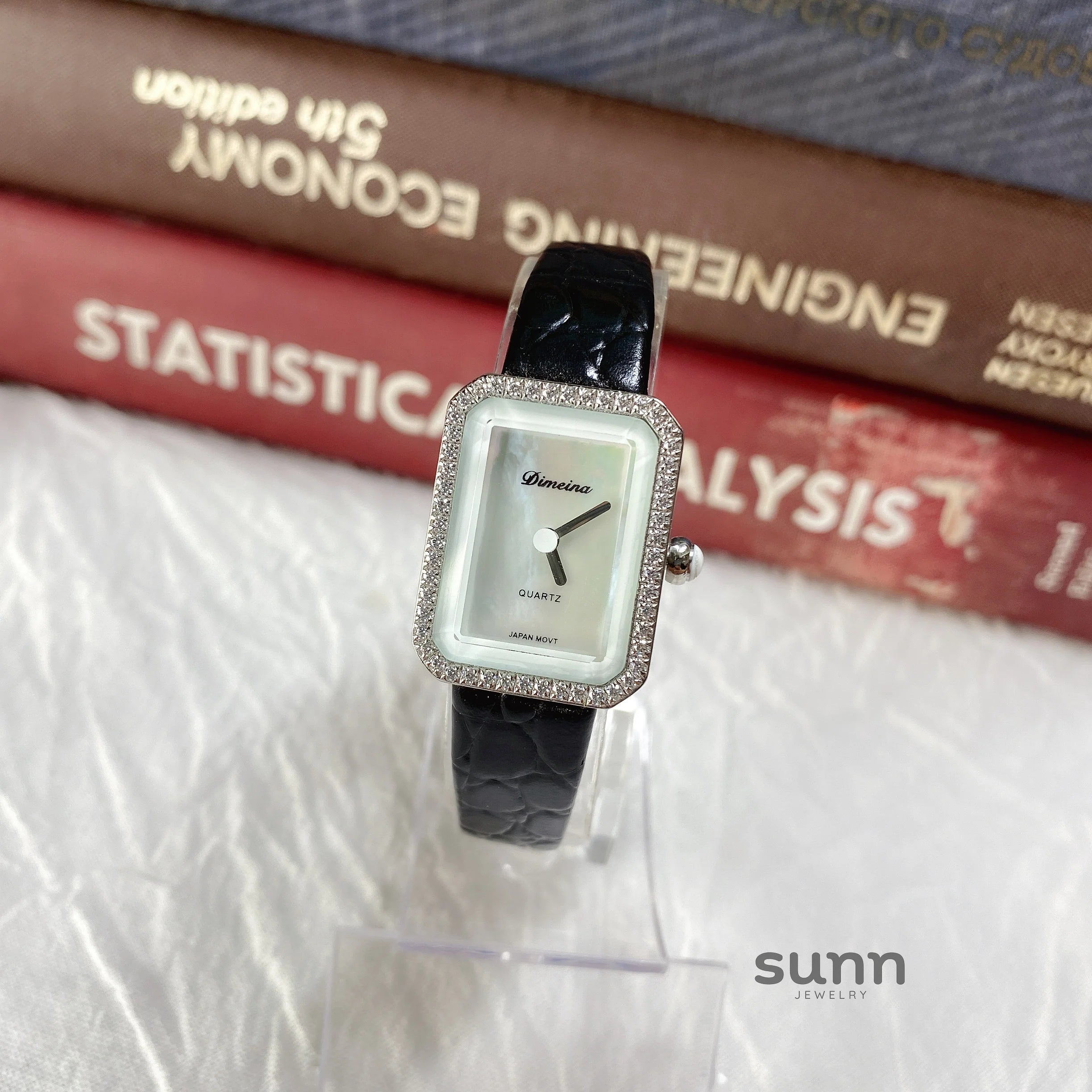 Jariyah Petite Square Croc Watch