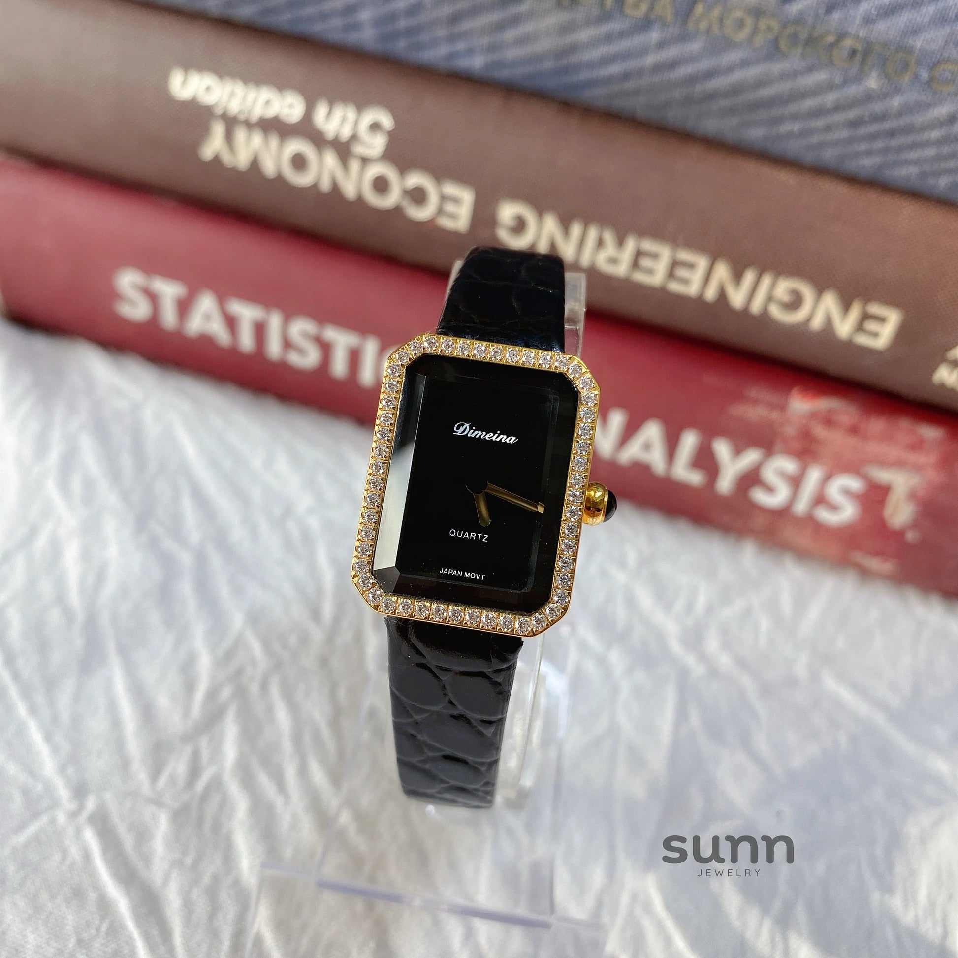 Jariyah Petite Square Croc Watch