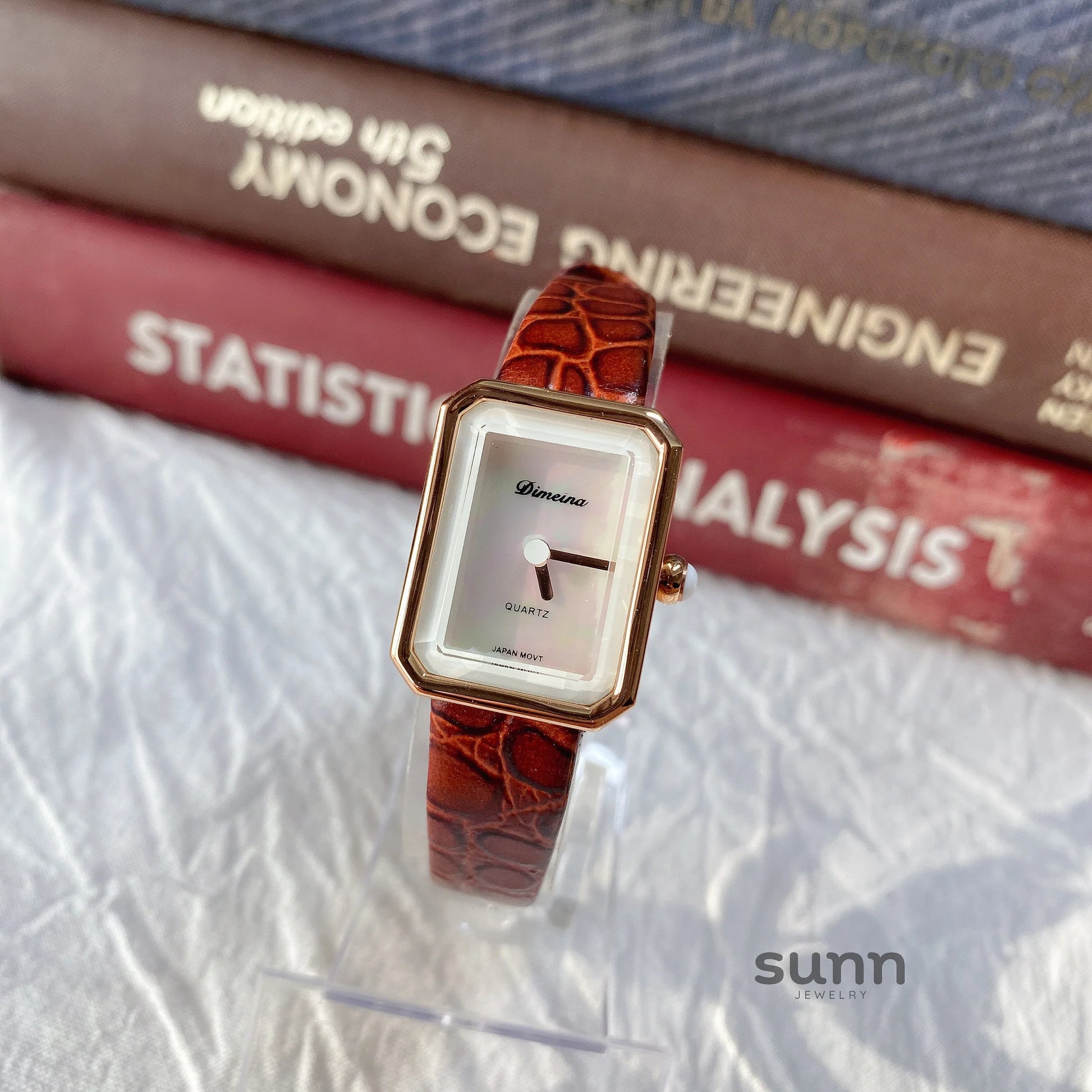 Jariyah Petite Square Croc Watch
