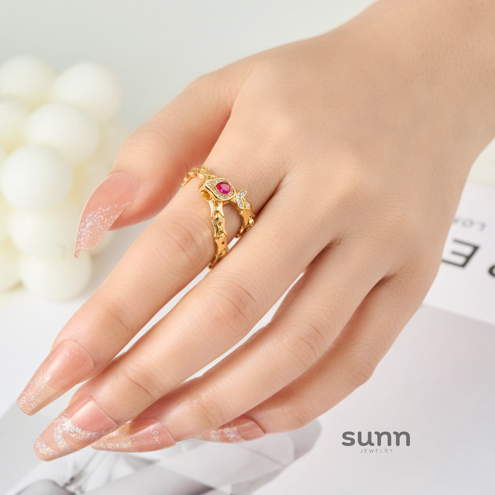 Jariyah Serpent Zircon Ring [5MQ42P5R]