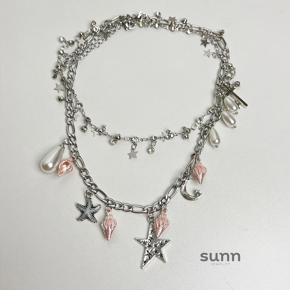 Jasleen Starfish Layered Necklace [RPSXLRGL]