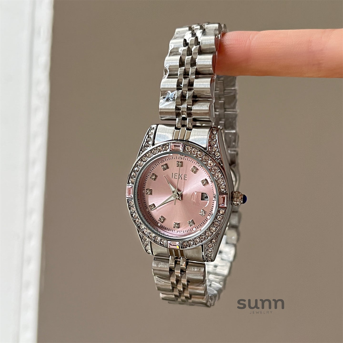Jaslene Diamond Steel Watch [1ZBYB281]