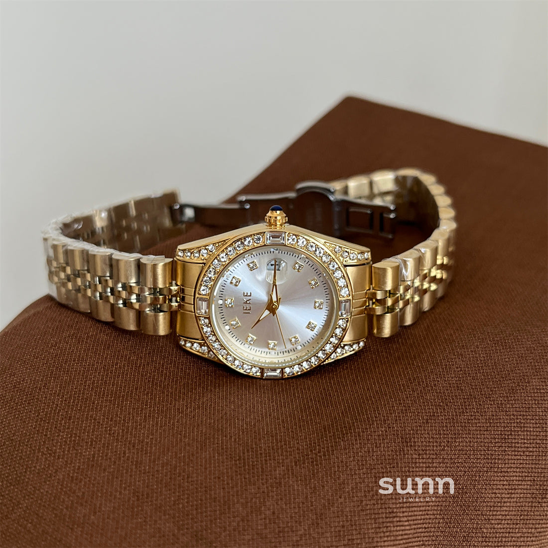Jaslene Diamond Steel Watch [CX8PPNBY]