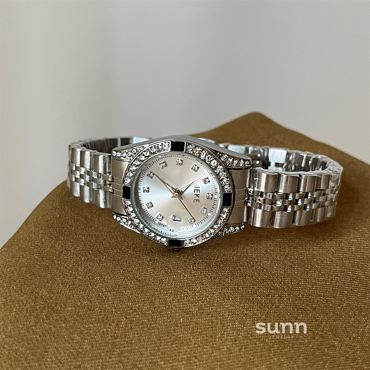 Jaslene Diamond Steel Watch [VQ2O9IYJ]