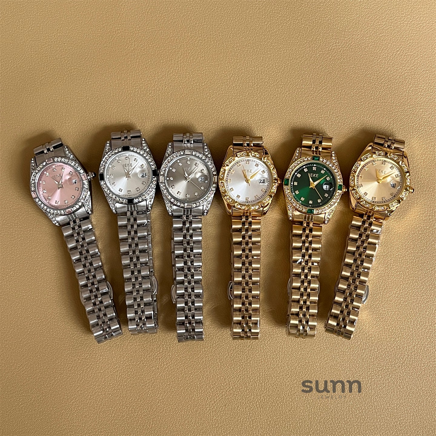 Jaslene Diamond Steel Watch [PP6QAL3V]