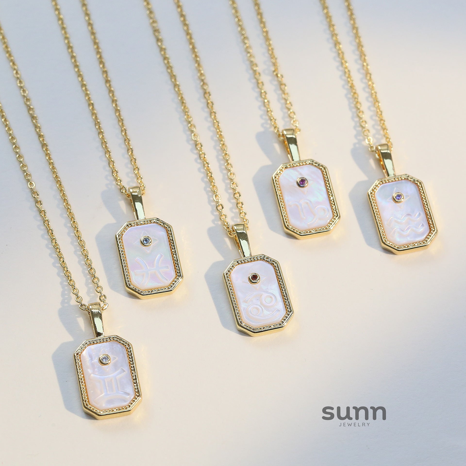 Jaslyn Constellation Birthstone Necklace [U9XPS06X]