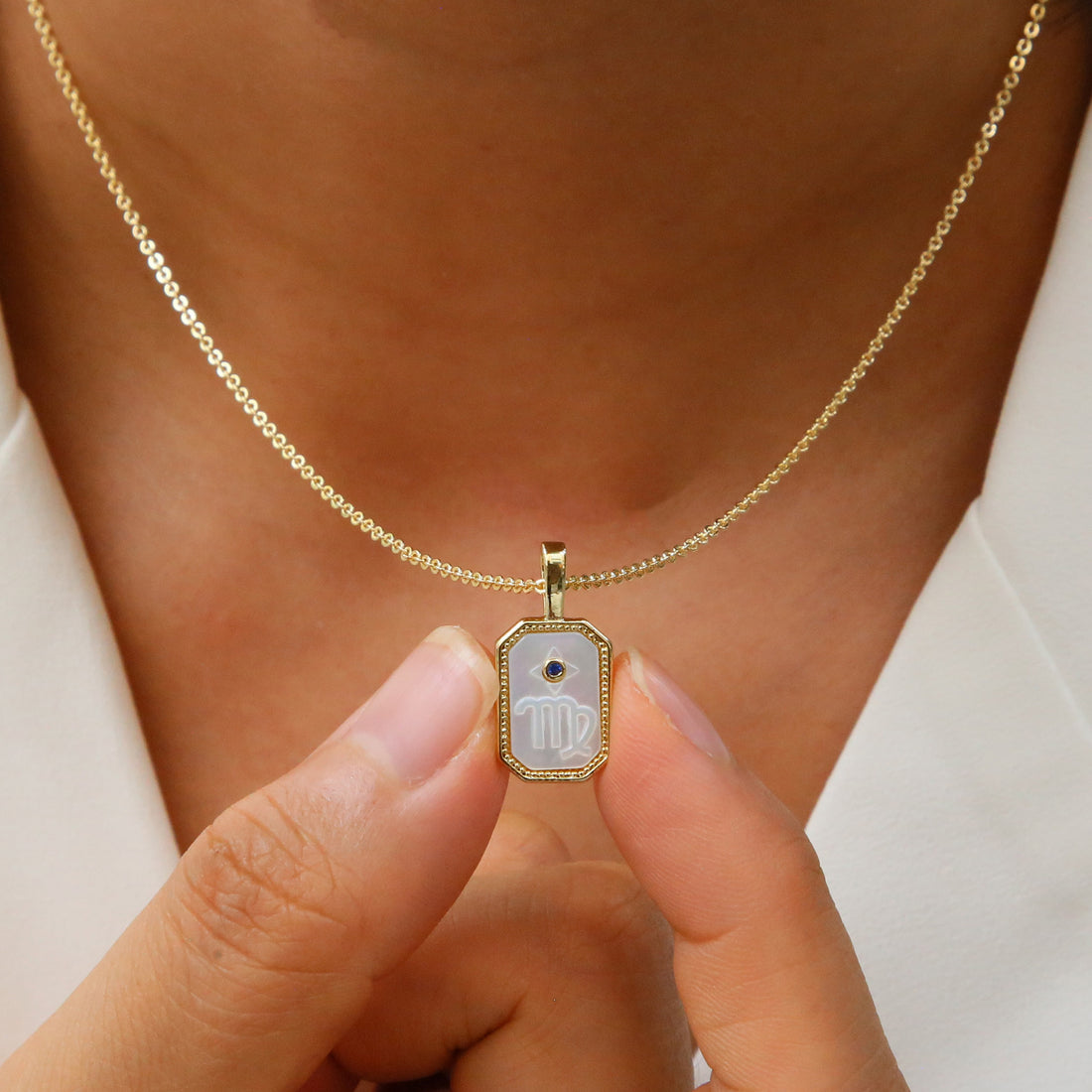 Jaslyn Constellation Birthstone Necklace [ILTIGNM8]