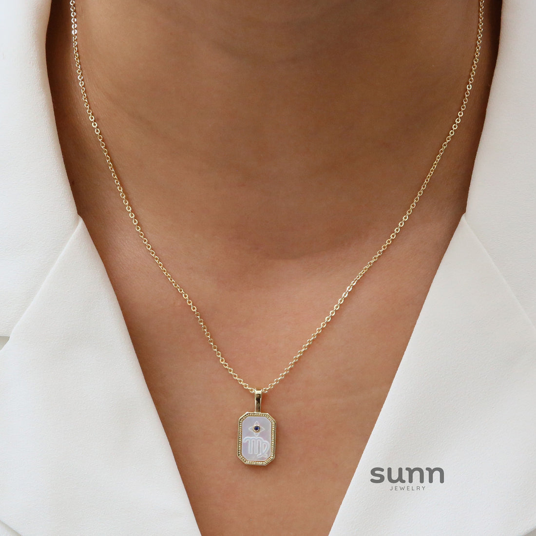 Jaslyn Constellation Birthstone Necklace [ILTIGNM8]