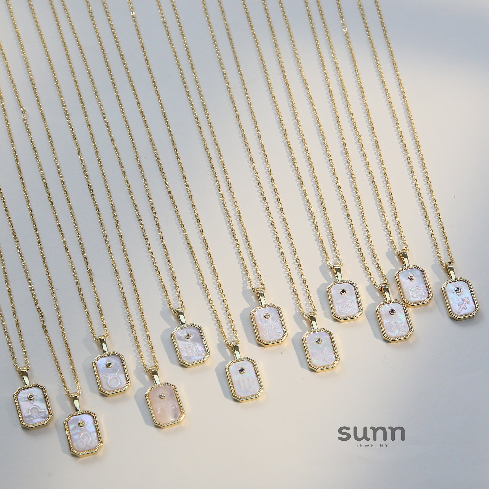 Jaslyn Constellation Birthstone Necklace [8NCW184O]
