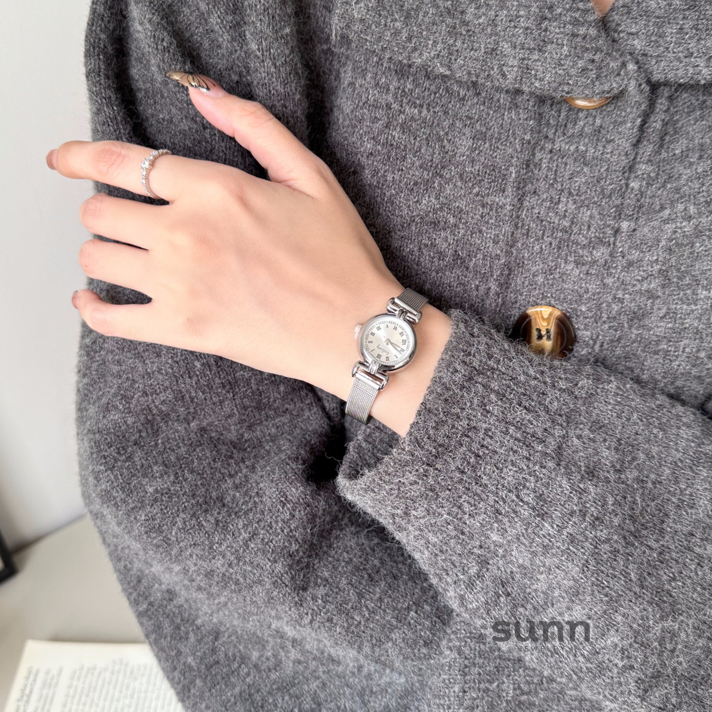 Jaslyn Elegant Mesh Watch [Z5VZBJCV]