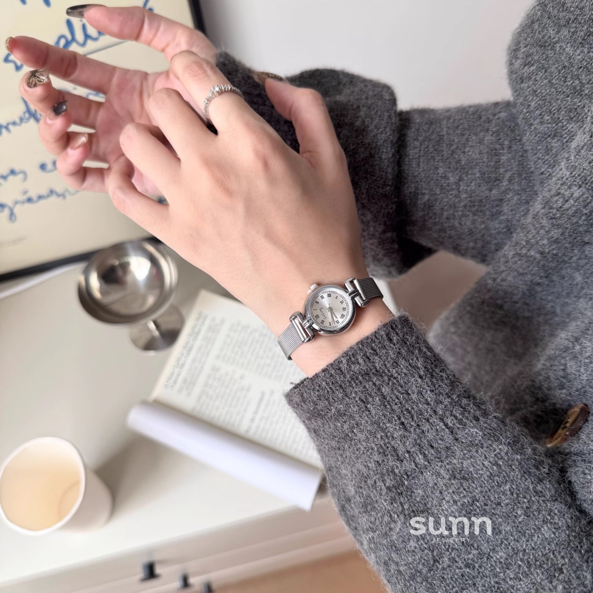 Jaslyn Elegant Mesh Watch [FAZUOUDA]