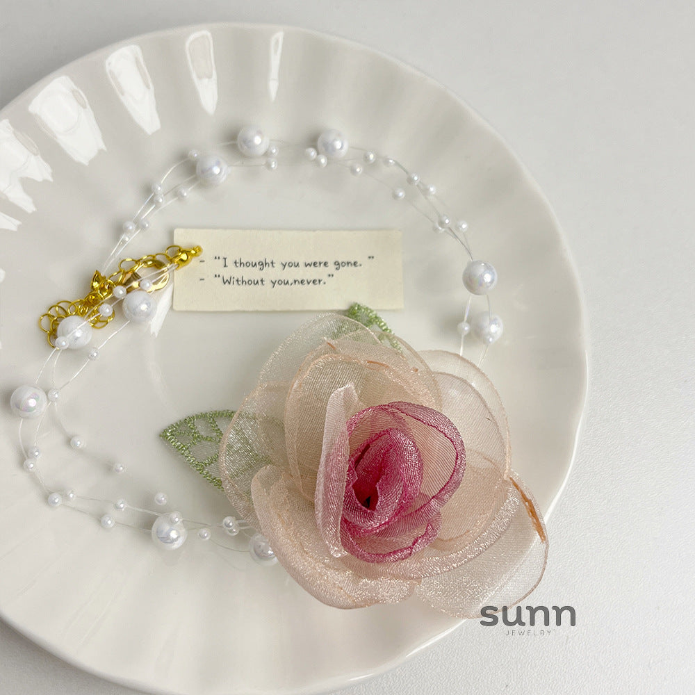 Jasmine Floral Pearl Choker [48UPNYT4]
