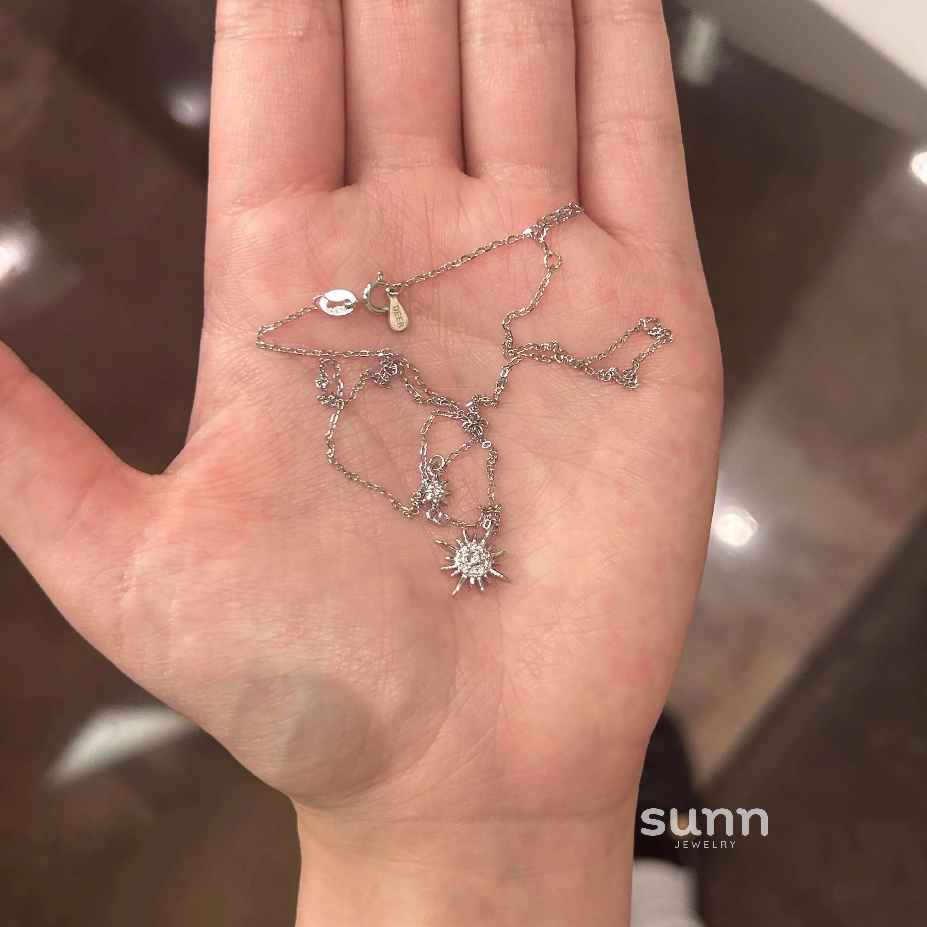 Jasmine Starburst Pendant Necklace