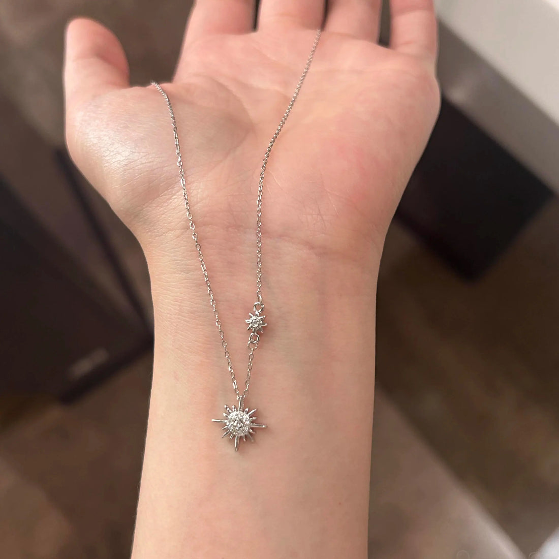 Jasmine Starburst Pendant Necklace