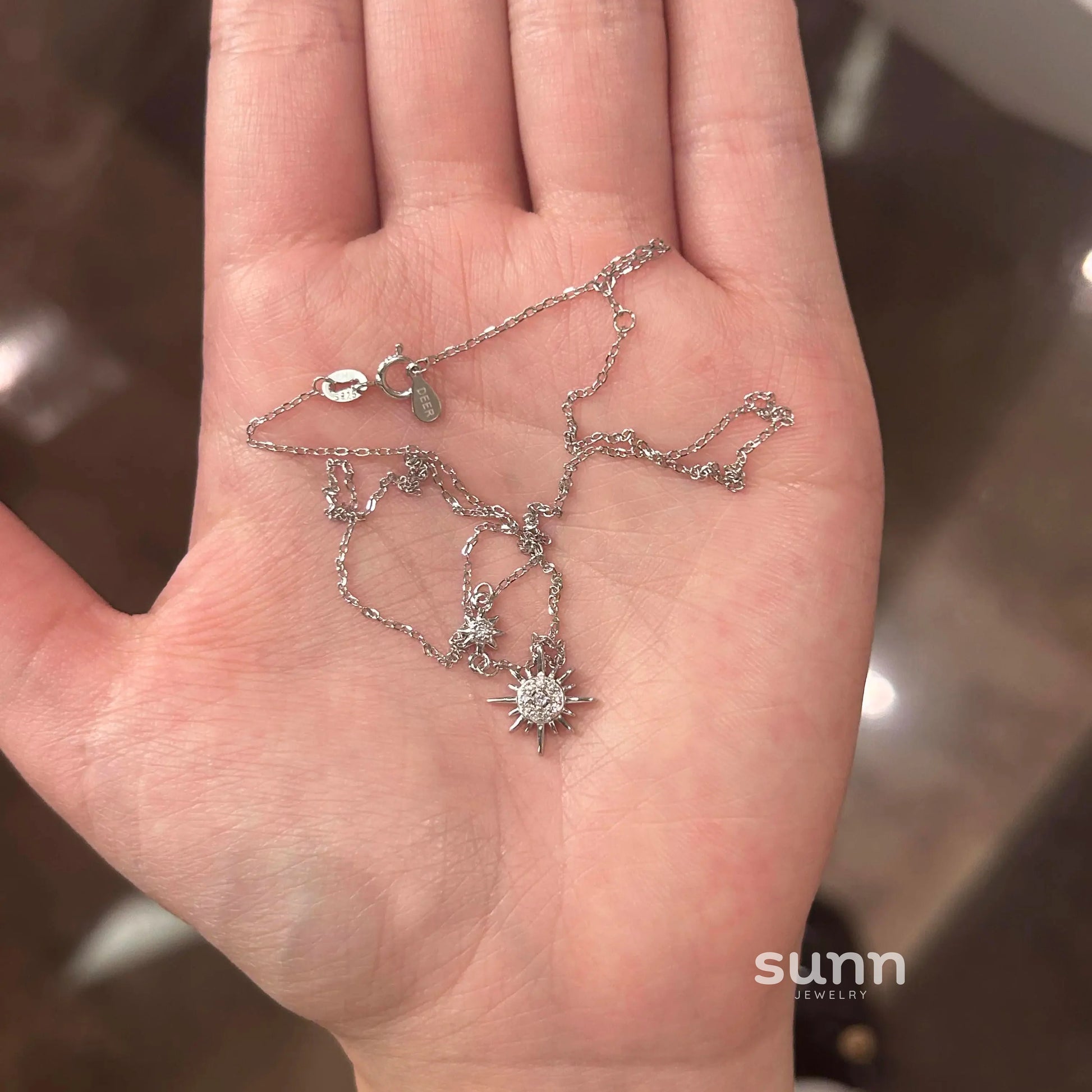 Jasmine Starburst Pendant Necklace